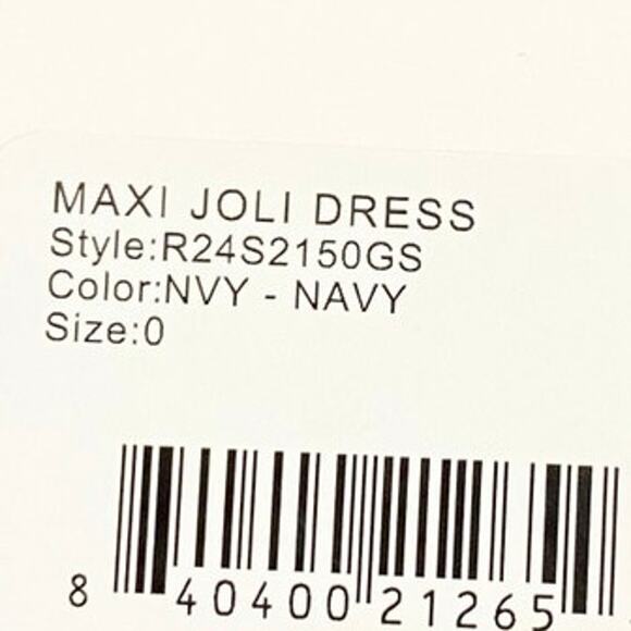 Staud Joli Maxi Dress In Navy Blue 0 NWT - Picture 6 of 6
